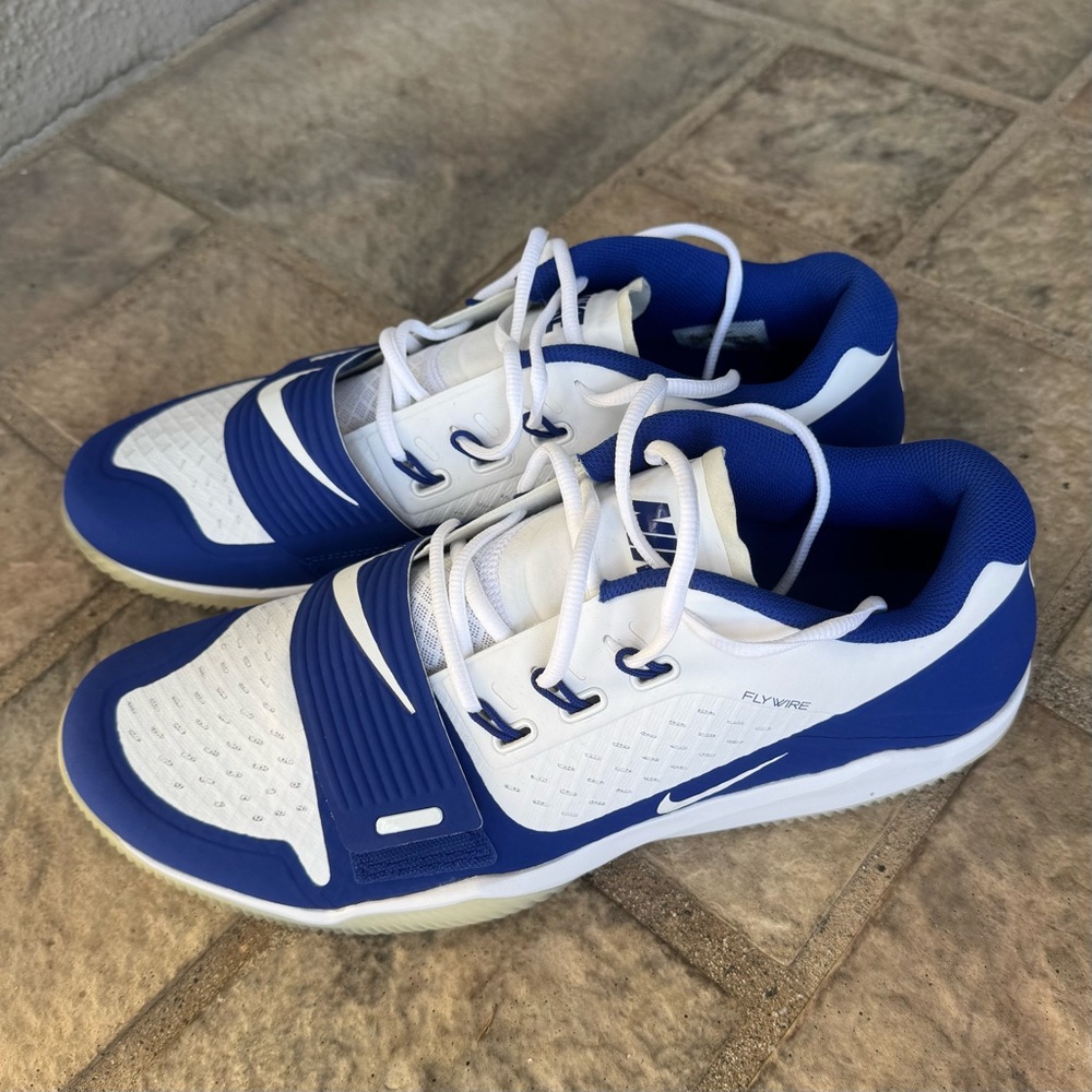 Nike Men's 13.5 Menace Turf Low Football Flywire BV3997-101 White Blue